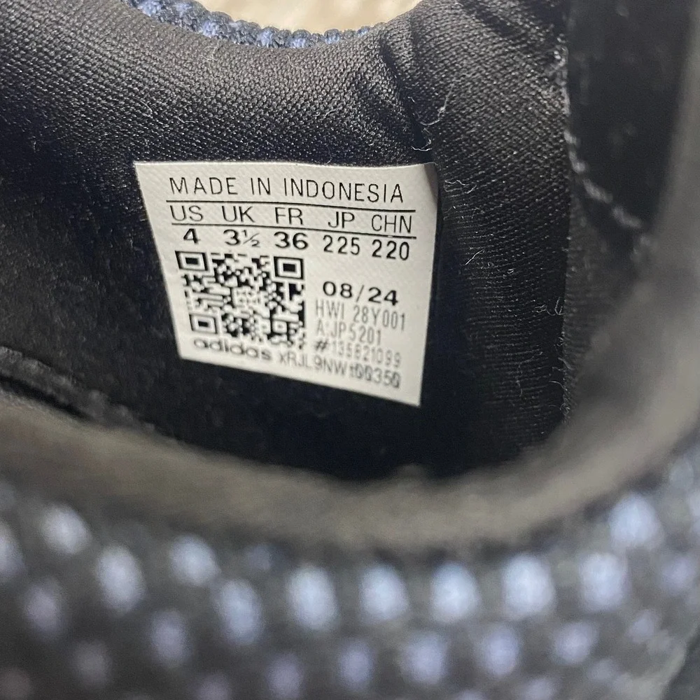 adidas Lite Racer Adapt 7.0 Kids Youth 4 Black Gray Cloudfoam Slip On Sneakers